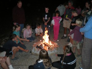 Sharing Marshmallows in Chute Hill Campground