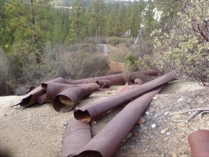 Penstock on Diggins Loop Trail